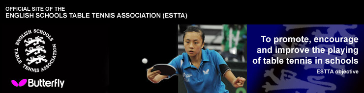 English Schools Table Tennis Association logo